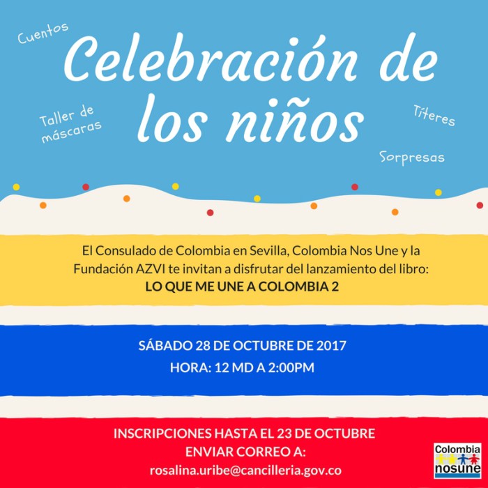 celebración de niños colombianos en sevilla