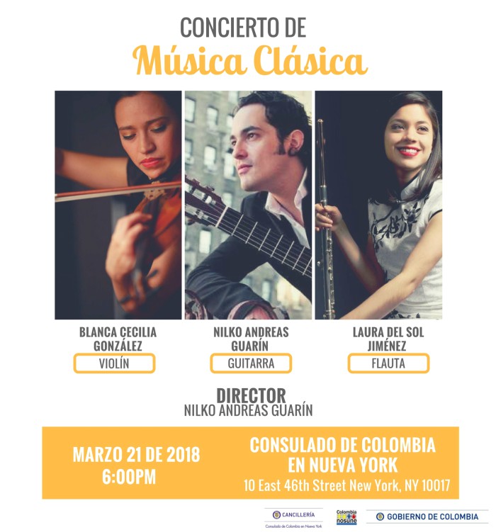 concierto de música clásica para colombianos en NY