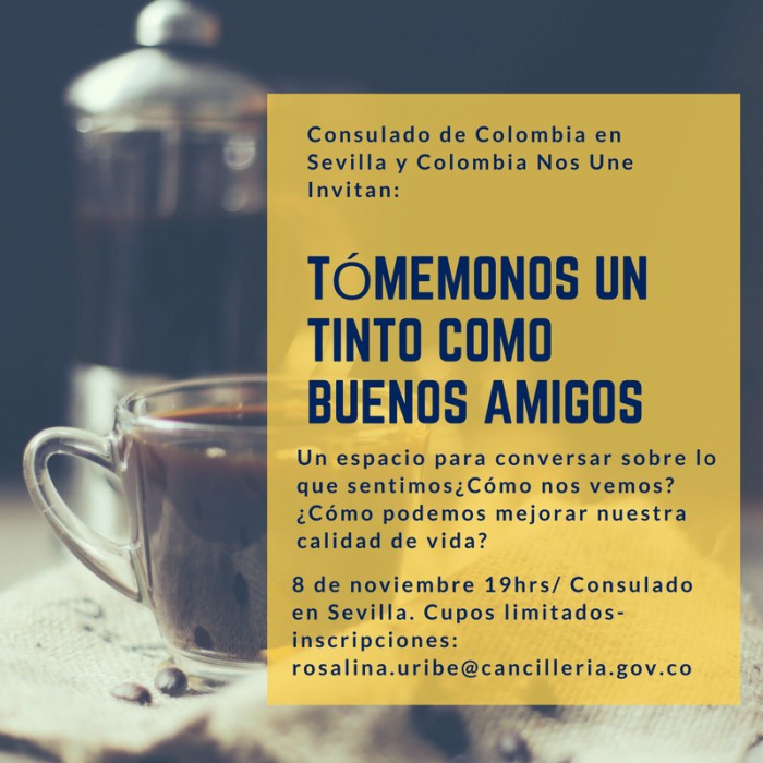un café con colombianos en sevilla