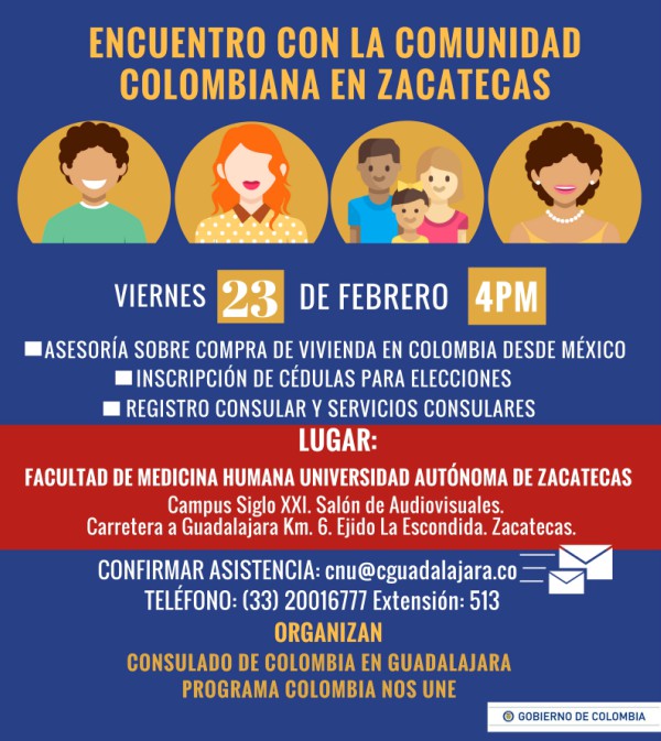 colombianos en Zacatecas