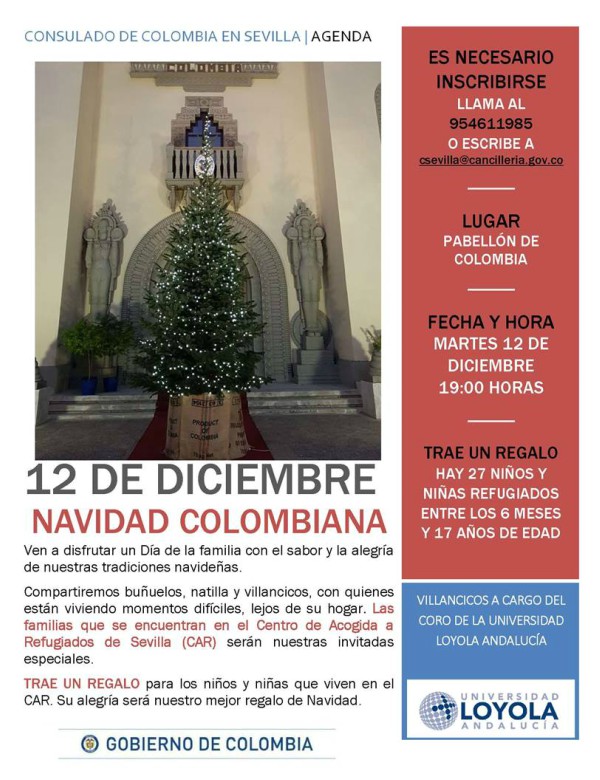 Navidad para colombianos en Sevilla