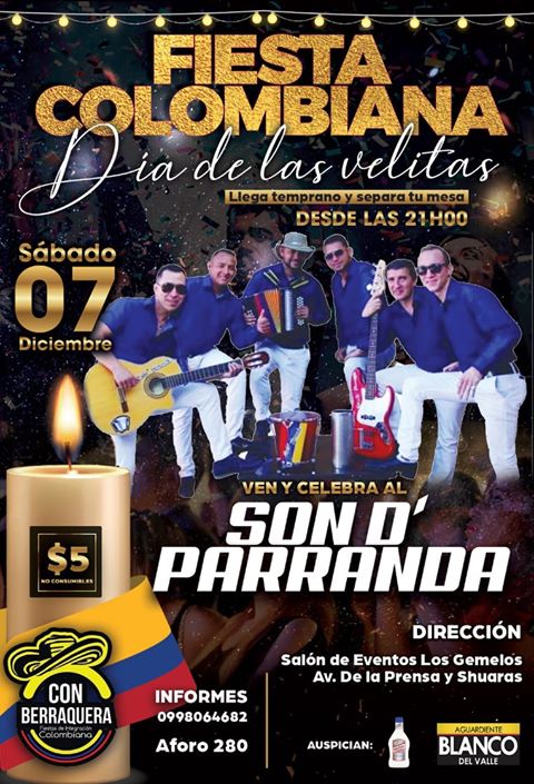 FIESTA COLOMBIANA DIA DE LAS VELITAS FIESTA COLOMBIANA DIA DE LAS VELITAS