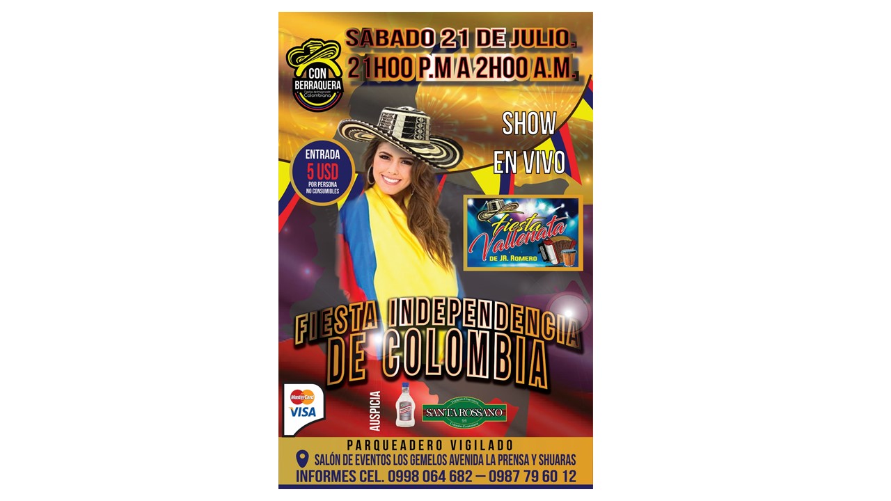 CON BERRAQUERA FIESTAS DE INTEGRACION COLOMBIANA