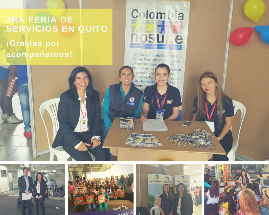Feria de servicios para colombianos en Quito