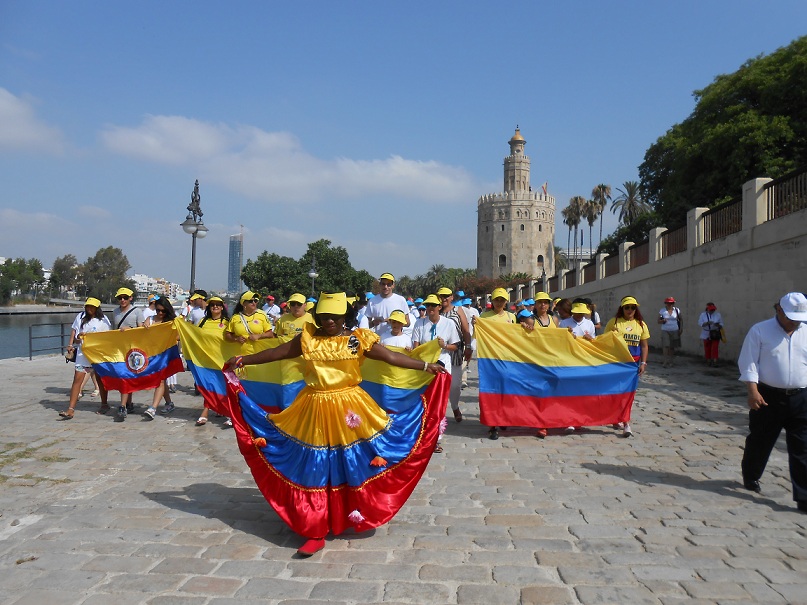 Celebración Independencia en Sevilla