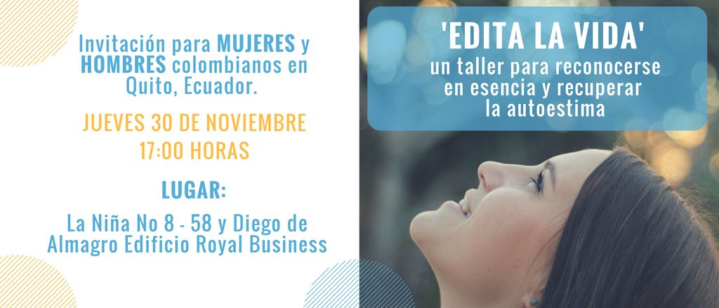 ‘Edita la vida’, un taller para reconocerse en esencia y recuperar la autoestima