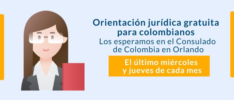 Orientación jurídica gratuita para colombianos en el Consulado de Colombia en Orlando