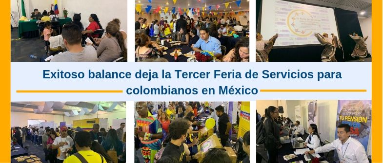 1500 personas asistieron al primer día de la III Feria de Servicios para Colombianos México