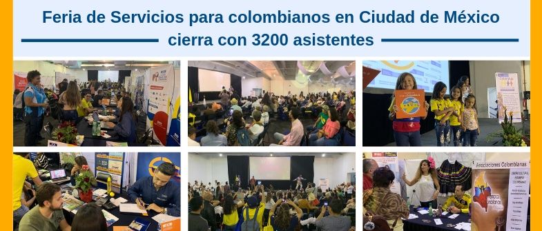 Feria de Servicios para colombianos en Ciudad de México cierra con 3200 asistentes