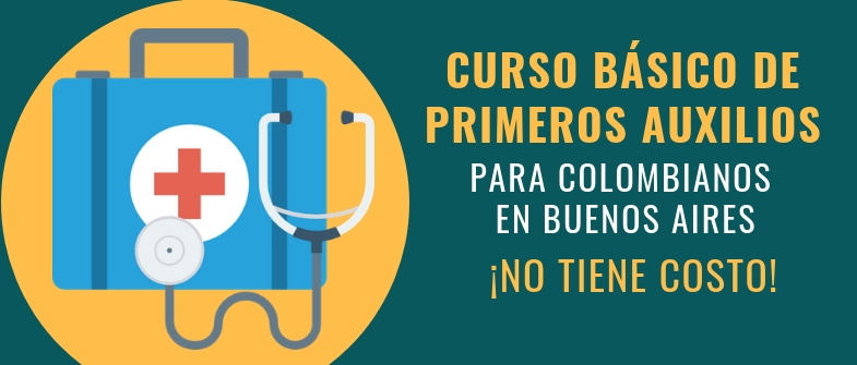 Curso básico de primeros auxilios para colombianos en Buenos Aires