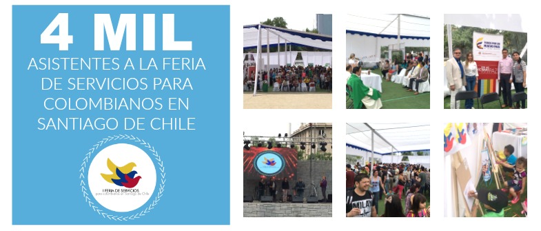 Primera Feria de Servicios para colombianos en Santiago de Chile cierra con 4 mil asistentes