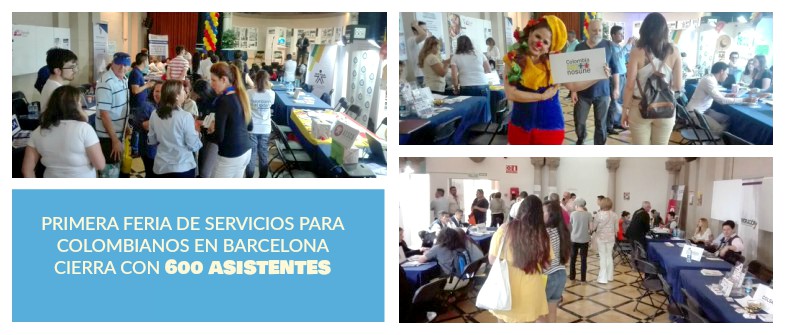 Primera Feria de Servicios para colombianos en Barcelona cierra con 600 asistentes