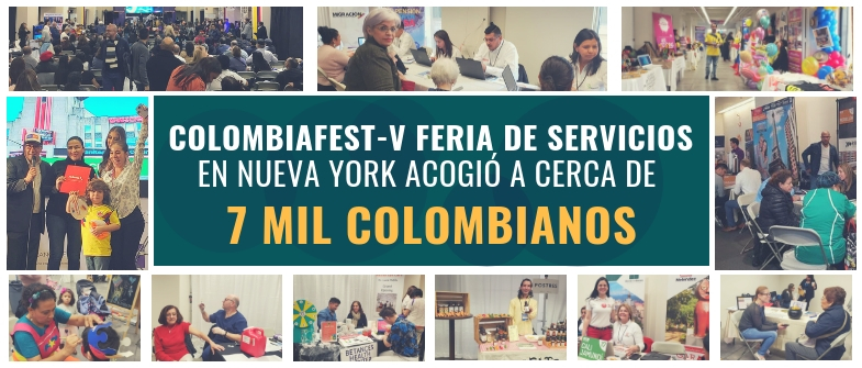 El ColombiaFest-V Feria de Servicios, que se realizó en Nueva York, acercó al país a cerca de 7 mil colombianos