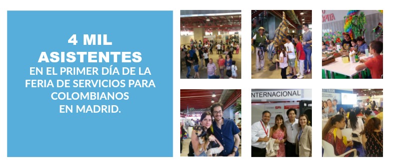 Segunda Feria de Servicios para colombianos en Madrid cierra su primer día con 4 mil asistentes
