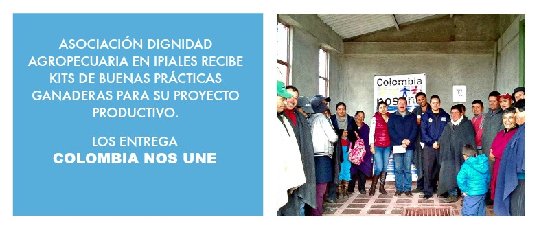 Colombia Nos Une entregó kits de buenas prácticas ganaderas a colombianos migrantes y retornados en Ipiales