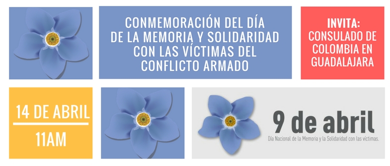 Consulado de Colombia en Guadalajara invita a la conmemoración del Día de la Memoria y Solidaridad con las Víctimas del Conflicto