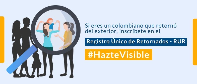 #HazteVisible, la campaña del programa Colombia Nos Une que busca visibilizar a los colombianos que han retornado del exterior, especialmente de Venezuela