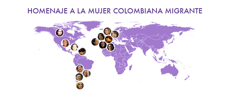 Homenaje a la mujer colombiana migrante