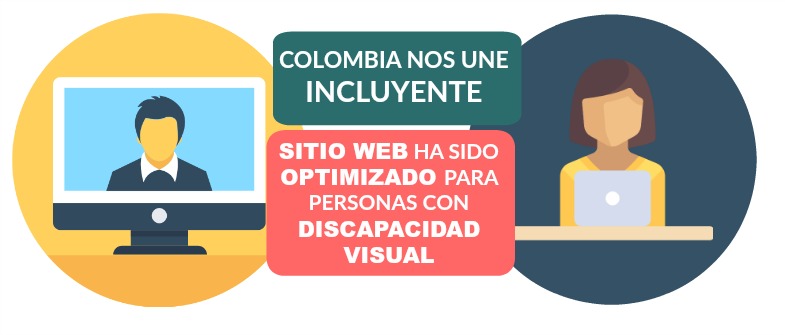 Portal de Colombia Nos Une ha sido optimizado para que puedan navegarlo personas con discapacidad visual