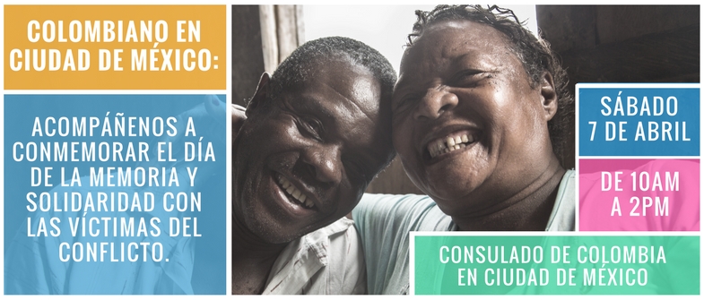 Acompáñenos a conmemorar el Día de la Memoria y Solidaridad con las víctimas del conflicto