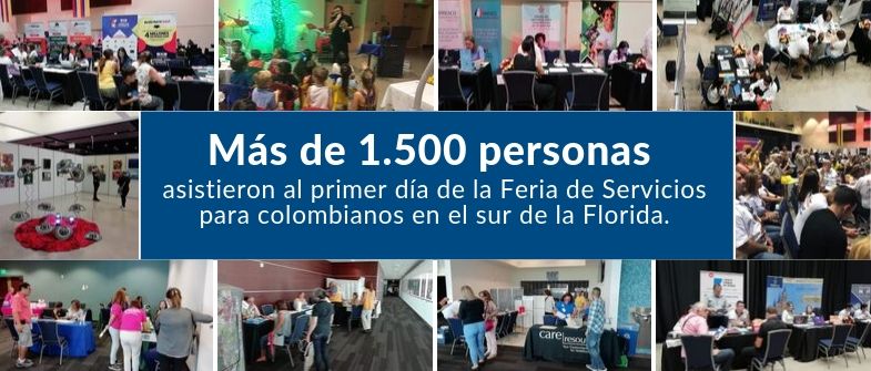 Más de 1.500 personas asistieron al primer día de la Feria de Servicios para colombianos en el sur de la Florida