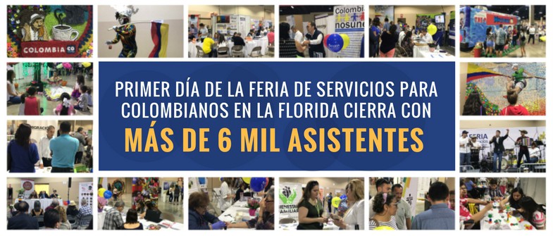 Más de 6 mil personas asistieron al primer día de la Feria de Servicios para colombianos en la Florida