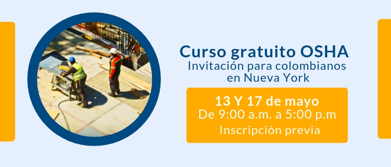 Curso gratuito OSHA para colombianos en Nueva York