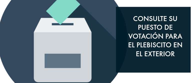 puestos de votación del Plebiscito para colombianos en el exterior