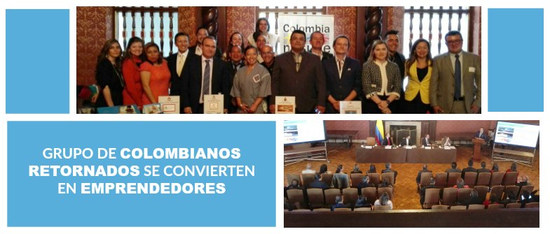 13 colombianos que regresaron del exterior a Cundinamarca y Bogotá se convierten en emprendedores