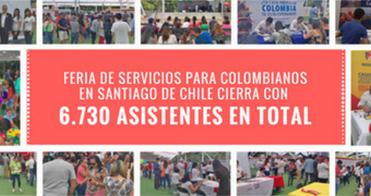 Cierre segunda Feria de Servicios para colombianos en Santiago de Chile