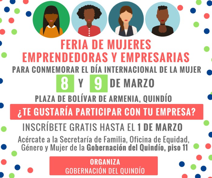 feria para mujeres emprendedoras