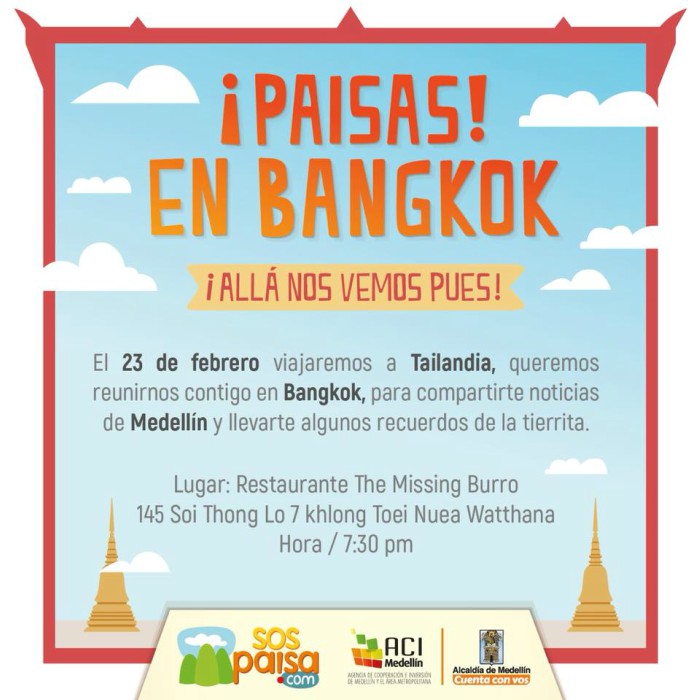 paisas en Bangkok
