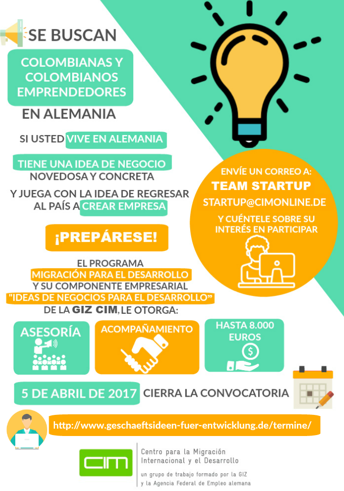 Colombianas y colombianos emprendedores