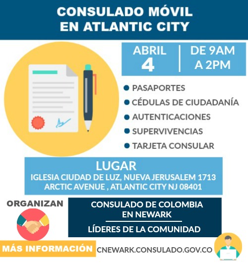 Consulado Móvil en Atlantic City