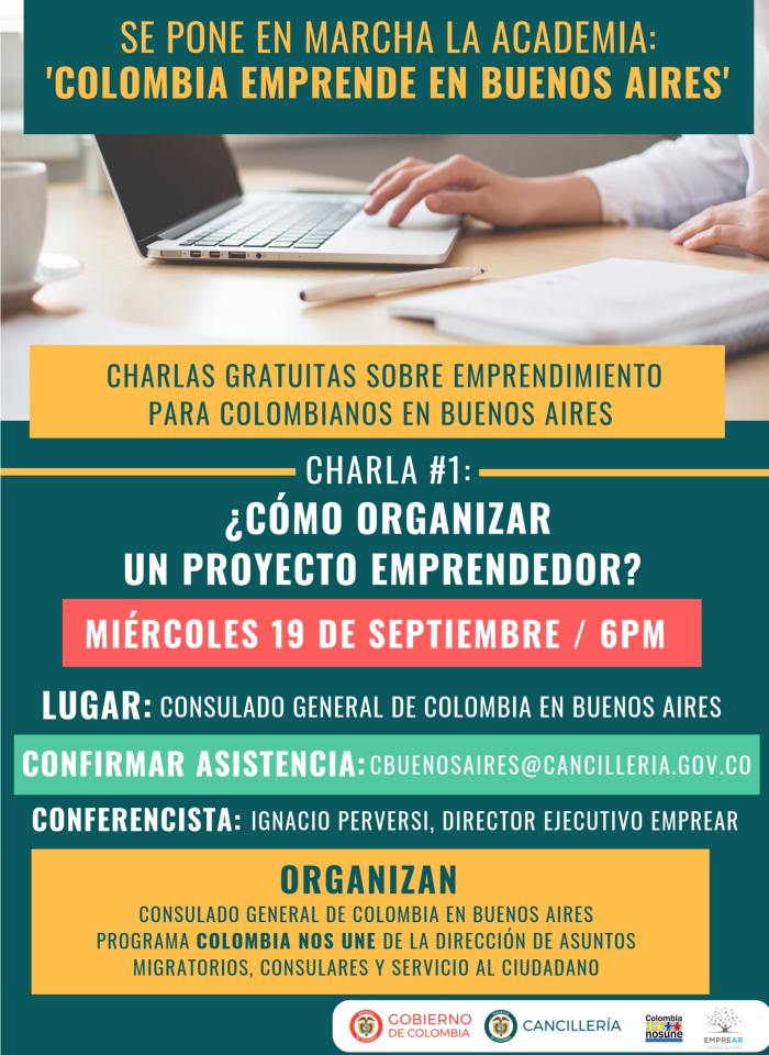 Conferencia para colombianos en Buenos Aires