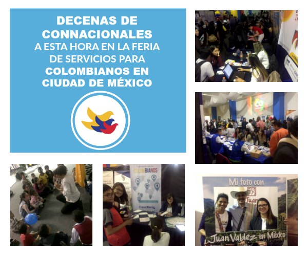 Feria de servicios para colombianos en Ciudad de México