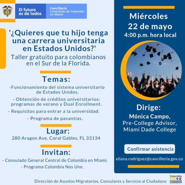 Taller para colombianos en el Sur de la Florida