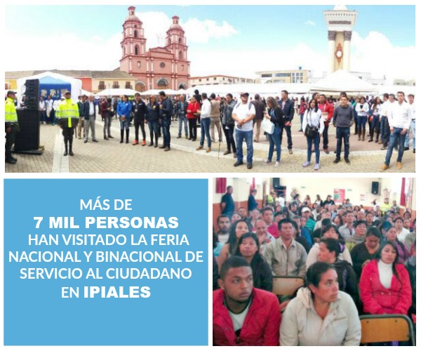 Feria Nacional de servicio al ciudadano en Ipiales Nariño