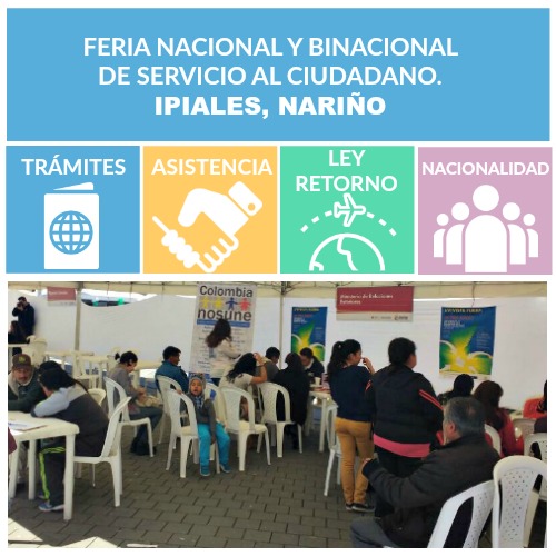 Feria Nacional de servicio al ciudadano en Ipiales Nariño