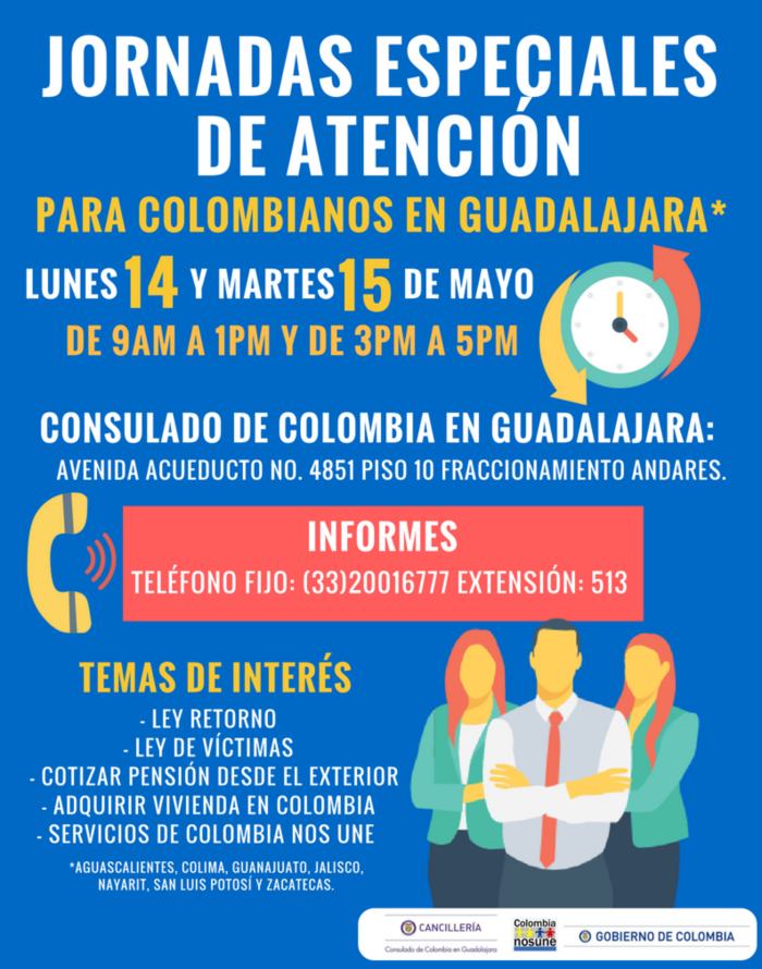 Eventos para colombianos en Guadalajara