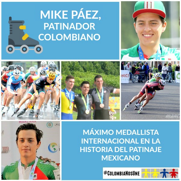 Mike Páez, patinador colombiano