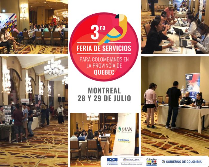 Tercera Feria de Servicios para colombianos en la Provincia de Quebec