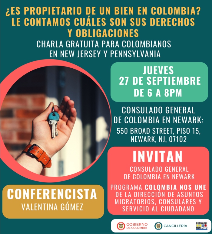 Evento para colombianos en New Jersey y Pennsylvania
