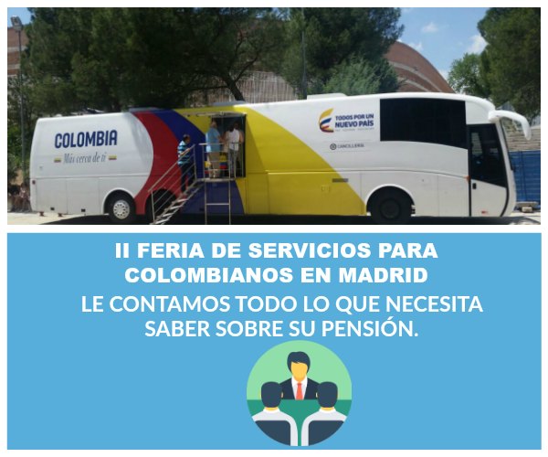 Segunda Feria de servicios para colombianos en Madrid