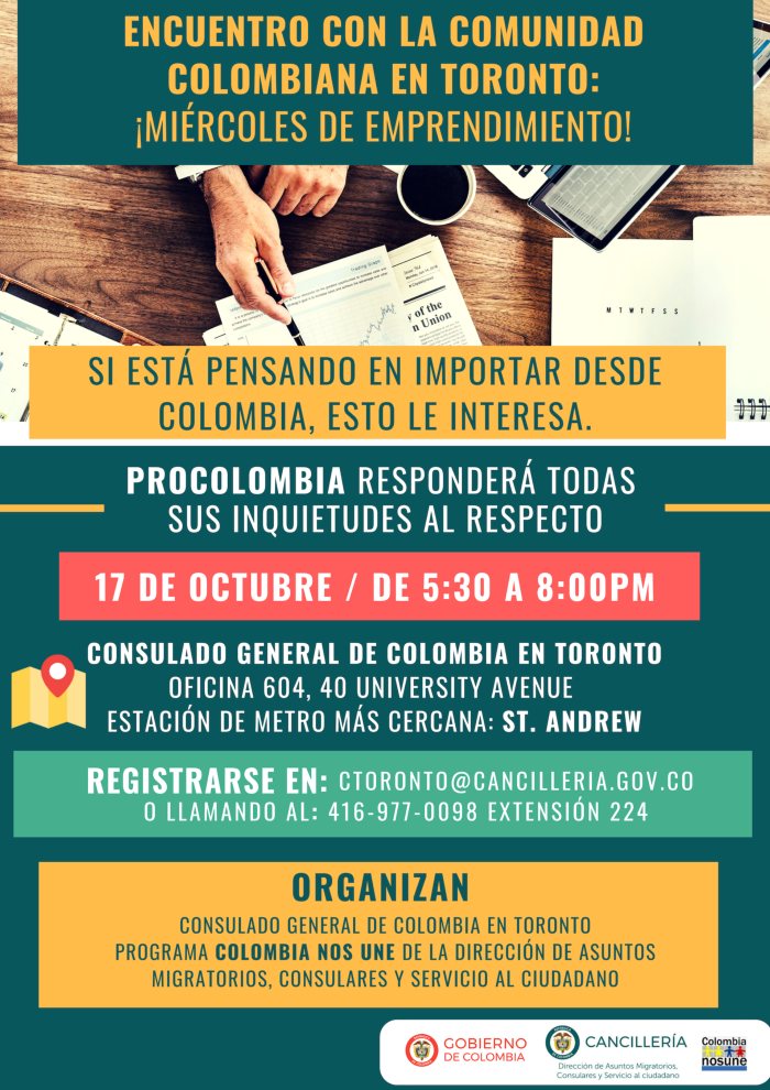 Eventos para colombianos en Toronto