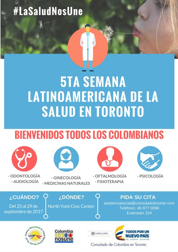 semana binacional de la salud 2017 en Toronto