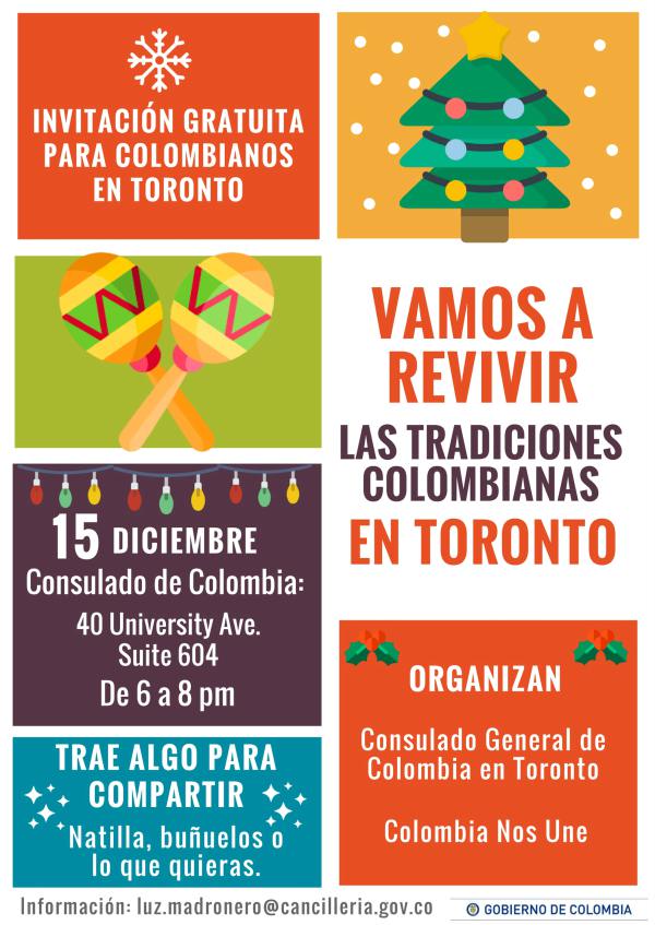 Navidad para colombianos en Toronto