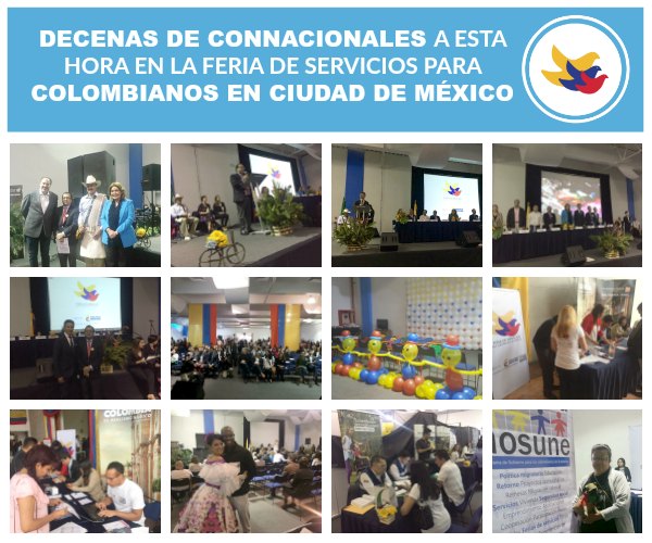 Feria de servicios para colombianos en Ciudad de México