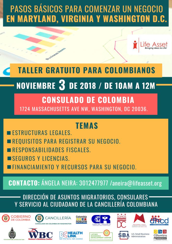 Invitación para colombianos en Washington