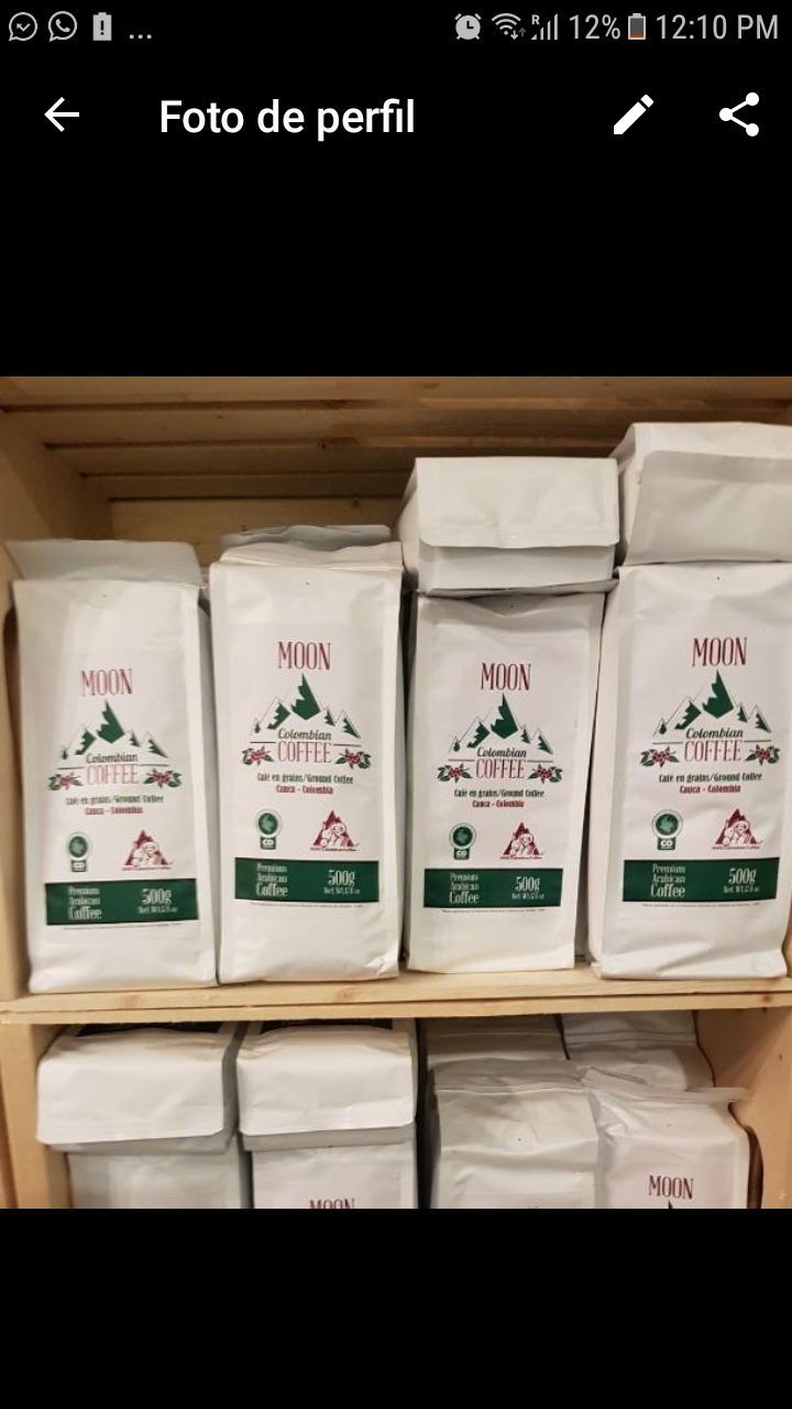Moon colombia coffee Cafe tostado
